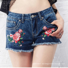 Modemarke Stretch Emb Lady Jeans Shorts